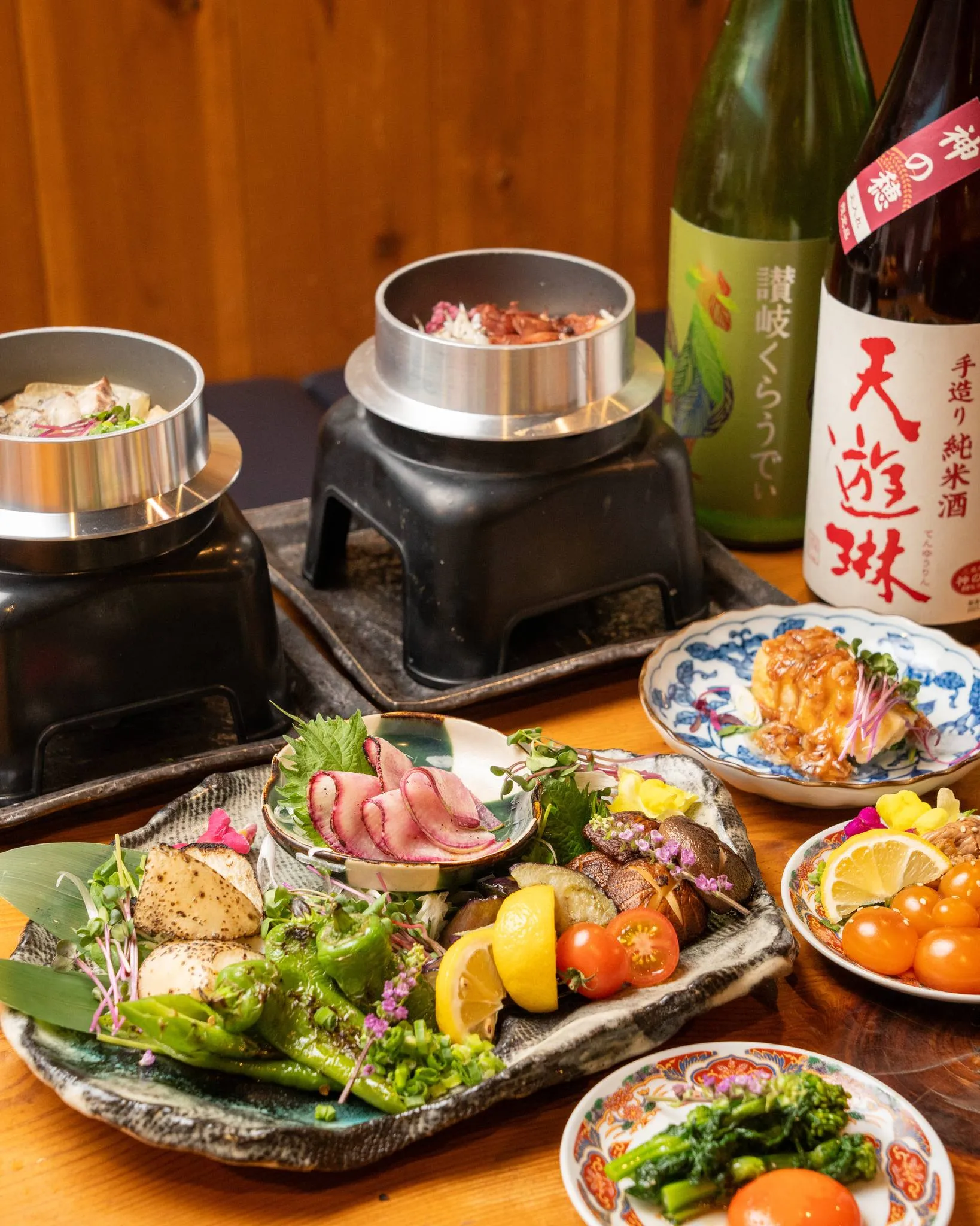 海鮮や炭焼き鳥など創作料理が充実しています！