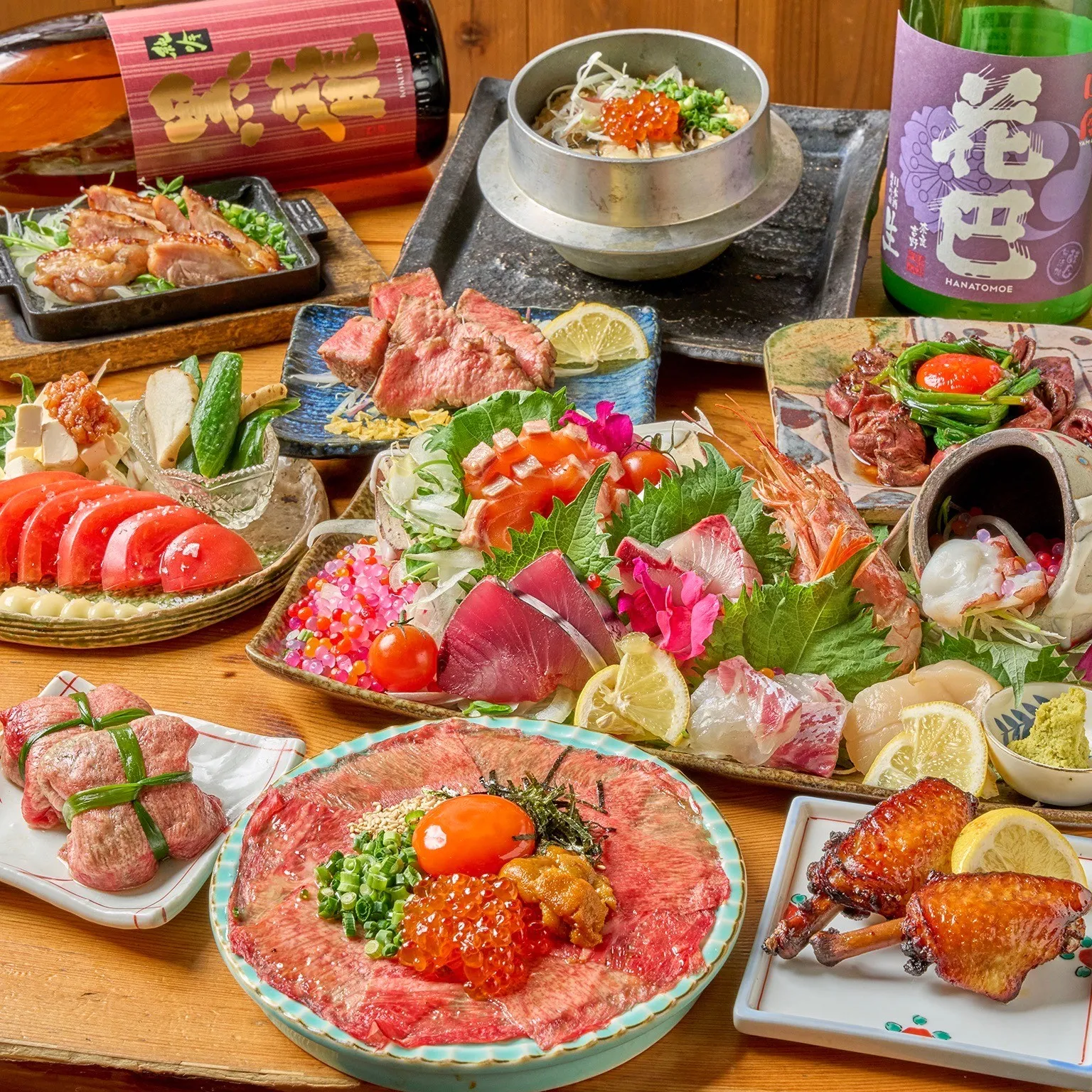 海鮮や炭焼き鳥など創作料理が充実しています!